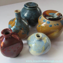 Load image into Gallery viewer, Julie Brooke Crystalline Glaze Miniature Bottle Vase
