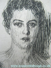 Load image into Gallery viewer, Anders Zorn Original Pencil Signed Etching. Mrs Cleveland II - the Presdient's Wife
