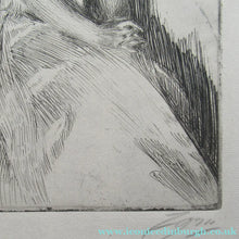 Load image into Gallery viewer, Anders Zorn Original Pencil Signed Etching. Mrs Cleveland II - the Presdient's Wife
