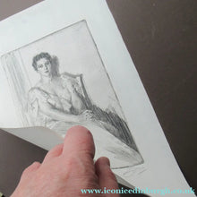 Load image into Gallery viewer, Anders Zorn Original Pencil Signed Etching. Mrs Cleveland II - the Presdient's Wife
