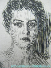 Load image into Gallery viewer, Anders Zorn Original Pencil Signed Etching. Mrs Cleveland II - the Presdient's Wife

