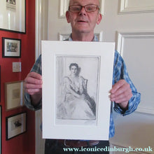 Load image into Gallery viewer, Anders Zorn (1860 - 1920). Rare Original Etching of Mrs Cleveland II (1899). Pencil Signed
