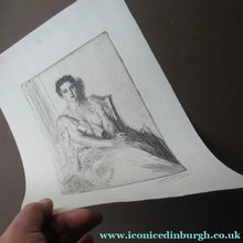 Load image into Gallery viewer, Anders Zorn Original Pencil Signed Etching. Mrs Cleveland II - the Presdient's Wife

