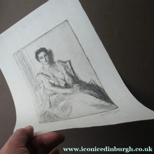 Load image into Gallery viewer, Anders Zorn Original Pencil Signed Etching. Mrs Cleveland II - the Presdient's Wife
