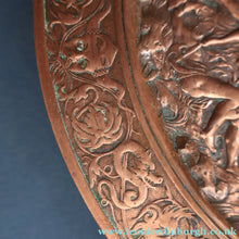 Load image into Gallery viewer, Antique 1850s Copper Electrotype After a Design by Antoine Vechte. Entitled the Battle of the Amazons. 9 inches
