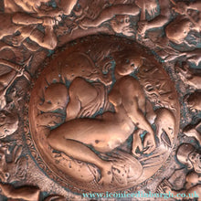 Load image into Gallery viewer, Antique 1850s Copper Electrotype After a Design by Antoine Vechte. Entitled the Battle of the Amazons. 9 inches
