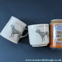 Load image into Gallery viewer, ANTIQUE 1911 Edwardian Mug by Co-operative Wholesale Society Ltd with BEDLINGTON TERRIER Decoration
