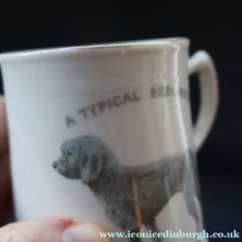 Load image into Gallery viewer, ANTIQUE 1911 Edwardian Mug by Co-operative Wholesale Society Ltd with BEDLINGTON TERRIER Decoration
