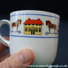 Load image into Gallery viewer, Antique 1920s Nursery Cup and Saucer. Attractive "Noah's Ark" Pattern by New Chelsea
