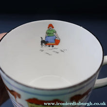 Load image into Gallery viewer, Antique 1920s Nursery Cup and Saucer. Attractive "Noah's Ark" Pattern by New Chelsea
