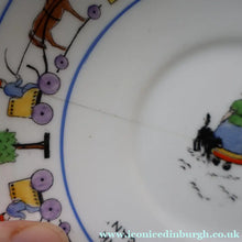 Load image into Gallery viewer, Antique 1920s Nursery Cup and Saucer. Attractive "Noah's Ark" Pattern by New Chelsea
