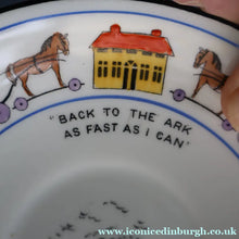 Load image into Gallery viewer, Antique 1920s Nursery Cup and Saucer. Attractive "Noah's Ark" Pattern by New Chelsea
