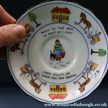 Load image into Gallery viewer, Antique 1920s Nursery Trio. Attractive "Noah's Ark" Pattern by New Chelsea. Cup, Saucer and Side Plate
