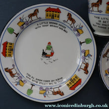 Load image into Gallery viewer, Antique 1920s Nursery Trio. Attractive "Noah's Ark" Pattern by New Chelsea. Cup, Saucer and Side Plate
