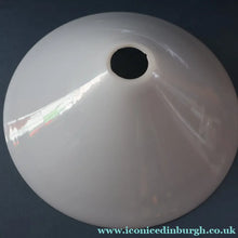 Load image into Gallery viewer, MATCHED PAIR of Antique 1930s  White Glass "Coolie" Hanging or Pendant Lightshades
