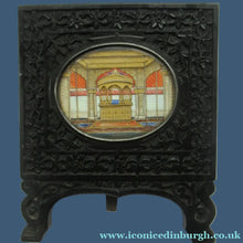 Load image into Gallery viewer, 19th Century Anglo Indian Delhi Miniature Carved Ebony Frame
