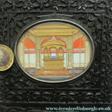 Load image into Gallery viewer, 19th Century Anglo Indian Delhi Miniature Carved Ebony Frame
