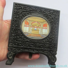 Load image into Gallery viewer, 19th Century Anglo Indian Delhi Miniature Carved Ebony Frame
