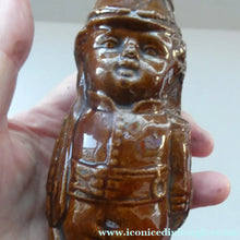Load image into Gallery viewer, Antique Staffordshire / Scottish 19th Century Bank or Money Box with Treacle Glaze. In the form of a Little Double-Sided Man
