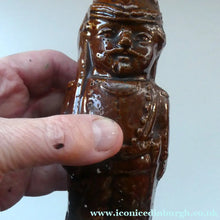 Load image into Gallery viewer, Antique Staffordshire / Scottish 19th Century Bank or Money Box with Treacle Glaze. In the form of a Little Double-Sided Man
