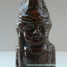 Load image into Gallery viewer, Antique Staffordshire / Scottish 19th Century Bank or Money Box with Treacle Glaze. In the form of a Little Double-Sided Man
