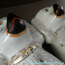 Load image into Gallery viewer, Genuine Antique. LARGE Staffordshire Dogs Chimney Spaniels / Wally Dugs. 12 1/2 inches. in height
