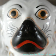Load image into Gallery viewer, Genuine Antique. LARGE Staffordshire Dogs Chimney Spaniels / Wally Dugs. 12 1/2 inches. in height
