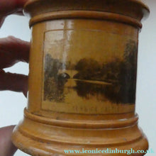 Load image into Gallery viewer, Antique 19th Century MAUCHLINE Ware Bank or Money Box. ALNWICK CASTLE, Northumberland
