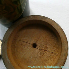 Load image into Gallery viewer, Antique 19th Century MAUCHLINE Ware Black Lacquer Tumbler Box
