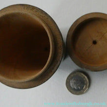 Load image into Gallery viewer, Antique 19th Century MAUCHLINE Ware Black Lacquer Tumbler Box
