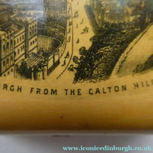 Load image into Gallery viewer, Antique 19th Century MAUCHLINE Ware Box. View of Edinburgh from Calton Hill on the Lid

