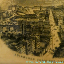 Load image into Gallery viewer, Antique 19th Century MAUCHLINE Ware Box. View of Edinburgh from Calton Hill on the Lid
