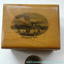 Load image into Gallery viewer, Antique 19th Century MAUCHLINE Ware Box with a View of Portobello Pier
