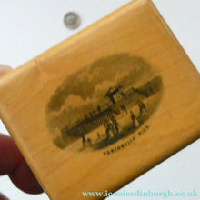 Load image into Gallery viewer, Antique 19th Century MAUCHLINE Ware Box with a View of Portobello Pier
