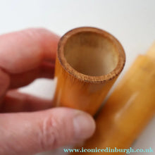 Load image into Gallery viewer, Antique 19th Century MAUCHLINE Ware Cylindrical NEEDLE CASE with image of the Scott Monument, Edinburgh
