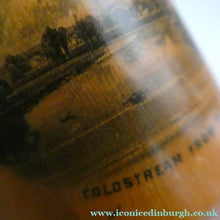 Load image into Gallery viewer, Antique 19th Century MAUCHLINE Ware Glass Tumbler Box. SCOTTISH BORDERS Interest. Coldstream from the Bridge
