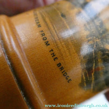 Load image into Gallery viewer, Antique 19th Century MAUCHLINE Ware Glass Tumbler Box. SCOTTISH BORDERS Interest. Coldstream from the Bridge
