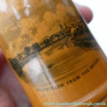 Load image into Gallery viewer, Antique 19th Century MAUCHLINE Ware Glass Tumbler Box. SCOTTISH BORDERS Interest. Coldstream from the Bridge
