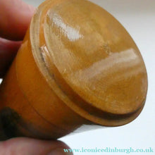 Load image into Gallery viewer, Antique 19th Century MAUCHLINE Ware Glass Tumbler Box. Scottish International Exhibition Edinburgh 188

