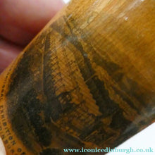 Load image into Gallery viewer, Antique 19th Century MAUCHLINE Ware Glass Tumbler Box. Scottish International Exhibition Edinburgh 188
