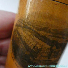 Load image into Gallery viewer, Antique 19th Century MAUCHLINE Ware Glass Tumbler Box. Scottish International Exhibition Edinburgh 188
