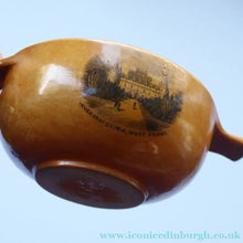 Load image into Gallery viewer, Antique 19th Century MAUCHLINE Ware Miniature Scottish Drinking Quaich. With Image of Inveraray Castle
