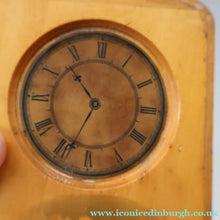 Load image into Gallery viewer, Antique 19th Century MAUCHLINE Ware MONEY BOX or BANK. In the form of a little clock
