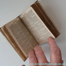 Load image into Gallery viewer, Antique 19th Century MAUCHLINE Ware New Testament Book with Image of Edinburgh Castle and Gardens. FREE POSTAGE
