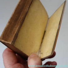 Load image into Gallery viewer, Antique 19th Century MAUCHLINE Ware New Testament Book with Image of Edinburgh Castle and Gardens. FREE POSTAGE
