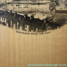 Load image into Gallery viewer, Antique 19th Century MAUCHLINE Ware Book / Small Blotter with View of Rothesay from the East
