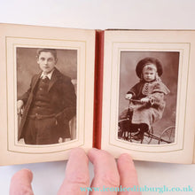 Load image into Gallery viewer, Antique 19th Century MAUCHLINE Ware Photograph Album with Image on cover of Broad Street, Peterhead
