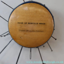 Load image into Gallery viewer, Antique 19th Century MAUCHLINE Ware Pinwheel Pin Cushion with View of Dunkeld
