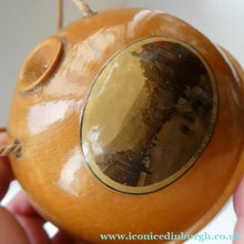 Load image into Gallery viewer, Antique 19th Century MAUCHLINE Ware String Box or Ball. View of Peebles, High Street
