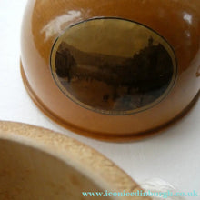 Load image into Gallery viewer, Antique 19th Century MAUCHLINE Ware String Box or Ball. View of Peebles, High Street
